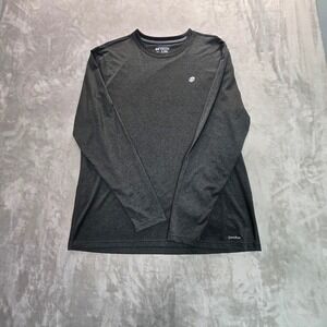 SB Tech Coolplay Mens XL Long Sleeve Performance Shirt Gray Heather Activewear